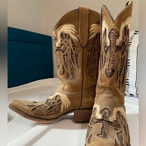 Rockin leather boots size 8 women’s